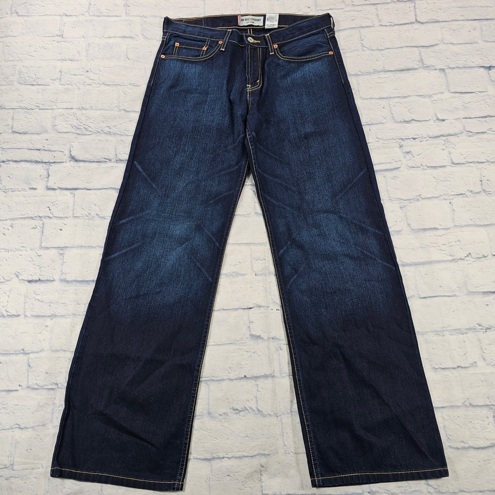 Levis 529 Low Rise Straight Jeans Men 32x32 Blue Indigo Denim 05529-2731 VTG Y2K